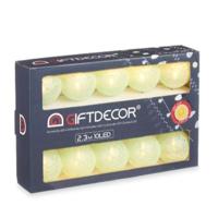 LED-lichtkrans Gift Decor BL-005 BL-005 Groen 2,3 m 31 x 20 x 6,5 cm Klot (12 Stuks)