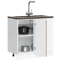 Keuken onderkast Porto bewerkt hout oud houtkleurig Keuken onderkast Porto bewerkt hout oud houtkleurig