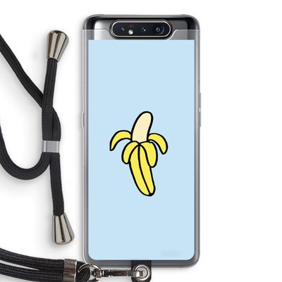 Banana: Samsung Galaxy A80 Transparant Hoesje met koord