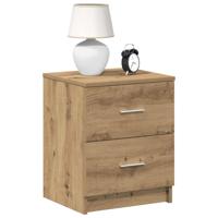 Nachtkastjes 2 stuks met 2 lades Artisan Oak 40x36x50 cm