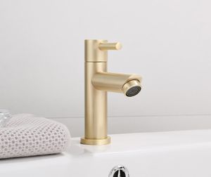 Fonteinkraan SaniClear Brass | Opbouw | Koudwater kraan | Standaard model | Rond | Goud