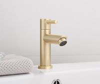 Fonteinkraan SaniClear Brass | Opbouw | Koudwater kraan | Standaard model | Rond | Goud