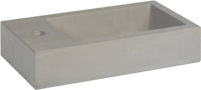 Ben Titan fontein met kraangat links 40x22,5cm beton