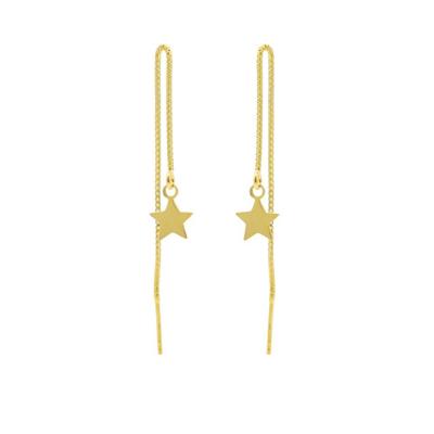 Karma Pull Through Doortrek Oorbellen Star Goud