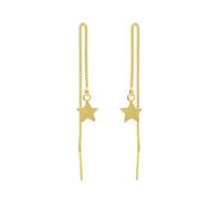 Karma Pull Through Doortrek Oorbellen Star Goud