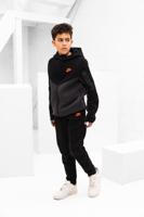 Nike Tech Fleece Trainingspak Kids Zwart/Donkergrijs - Maat 152 - Kleur: DonkergrijsZwart | Soccerfanshop