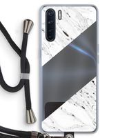 Biggest stripe: Oppo A91 Transparant Hoesje met koord