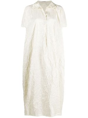 Daniela Gregis robe-chemise longue à broderies - Vert