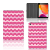 iPad 10.2 2019 | iPad 10.2 2020 | 10.2 2021 Tablet Hoes Waves Pink - thumbnail