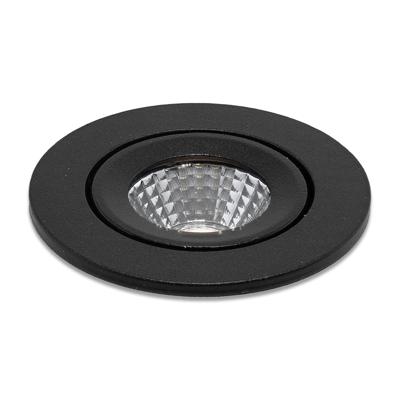 LED-inbouwspot Midi zwart 3W dimbaar