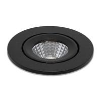 LED-inbouwspot Midi zwart 3W dimbaar