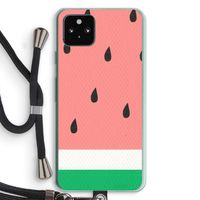 Watermeloen: Pixel 5a 5G Transparant Hoesje met koord