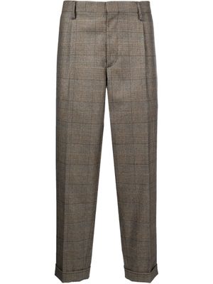 Kolor pantalon de costume à carreaux - Marron