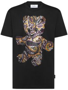 Philipp Plein t-shirt à imprimé cachemire Teddy Bear - Noir