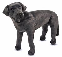 Mega knuffel hond zwarte labrador    -