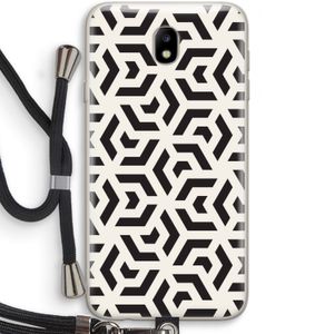 Crazy pattern: Samsung Galaxy J7 (2017) Transparant Hoesje met koord