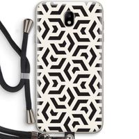 Crazy pattern: Samsung Galaxy J7 (2017) Transparant Hoesje met koord