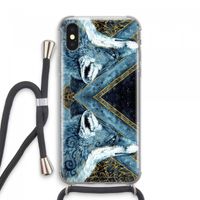 Golden Fox: iPhone XS Max Transparant Hoesje met koord