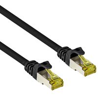 Cat 7 - S/FTP - Netwerkkabel - Internetkabel - Afgeschermd - 10 Gbps - 30 meter - Zwart - Allteq - thumbnail