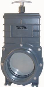 Valterra PVC Schuifkraan 75mm voor Vijver & Zwembad - Waterstroom Controle met Drievoudige O-ring