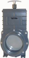 Valterra PVC Schuifkraan 75mm voor Vijver & Zwembad - Waterstroom Controle met Drievoudige O-ring