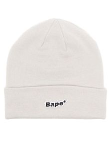 A BATHING APE® bonnet à patch Bape - Gris