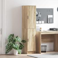 Highboard Sonoma eiken 35 x 39 x 168 cm Bewerkt hout