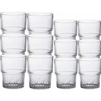 Set van 24 Koffie/espresso/whiskey glazen transparant 160/200 ml