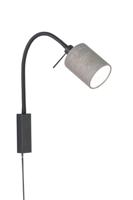 Fischer & Honsel BedlampjeMaui grijze kap - 30394