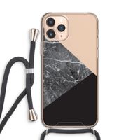Combinatie marmer: iPhone 11 Pro Transparant Hoesje met koord Combinatie marmer: iPhone 11 Pro Transparant Hoesje met koord