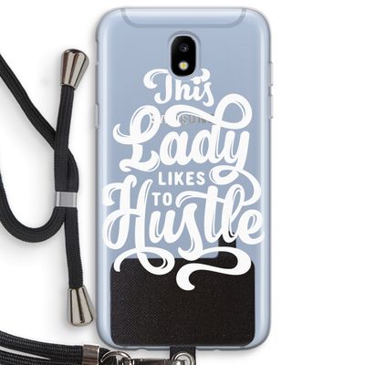 Hustle Lady: Samsung Galaxy J5 (2017) Transparant Hoesje met koord