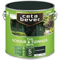 Cetabever Schuur en Tuinhuis Beits Dekkend Zijdeglans - Donkergroen