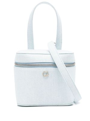 Coperni sac cabas en jean à plaque logo - Bleu