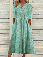 Casual Floral Dress - thumbnail