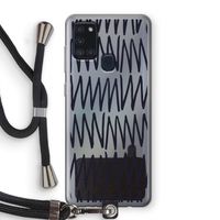 Marrakech Zigzag: Samsung Galaxy A21s Transparant Hoesje met koord