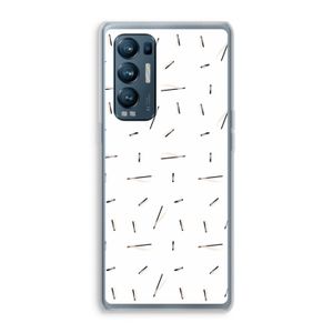 Hipster stripes: Oppo Find X3 Neo Transparant Hoesje