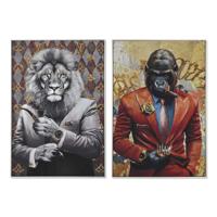 Canvas Home ESPRIT Gentleman 80 x 3,5 x 120 cm 82,5 x 3,5 x 122,5 cm (2 Stuks)