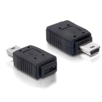 USB micro female naar mini male adapter - thumbnail