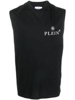 Philipp Plein débardeur en coton à encolure ronde - '02 black' - thumbnail