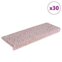 Trapmatten 65x21x4 cm 30 st wit en roze