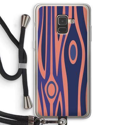 Bast A: Samsung Galaxy A8 (2018) Transparant Hoesje met koord