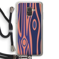 Bast A: Samsung Galaxy A8 (2018) Transparant Hoesje met koord