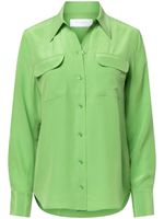 Equipment chemise Slim Signature en soie - Vert