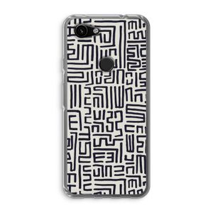 Moroccan Print: Google Pixel 3a Transparant Hoesje