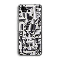 Moroccan Print: Google Pixel 3a Transparant Hoesje