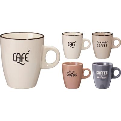 Excellent Houseware Beker aardewerk 220ml set a 2stuks