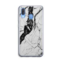 Witte marmer 2: Samsung Galaxy A40 Transparant Hoesje