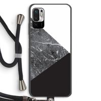 Combinatie marmer: Xiaomi Redmi Note 10 5G Transparant Hoesje met koord
