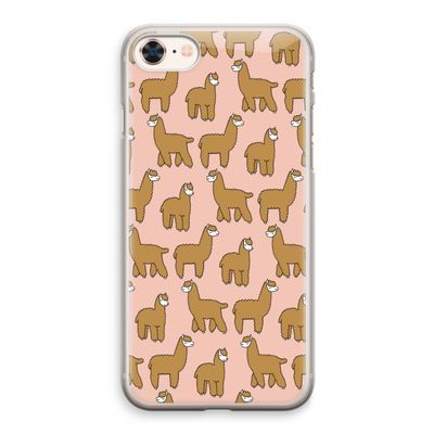 Alpacas: iPhone 8 Transparant Hoesje