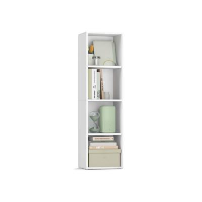 Boekenrek met open planken, wolkenwit / 4 verdiepingen（ 30B cm）